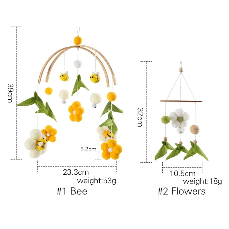 Musical Bee Crib Mobile Rattles