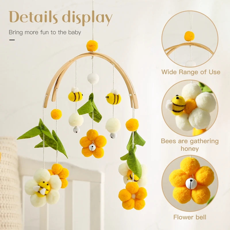 Musical Bee Crib Mobile Rattles
