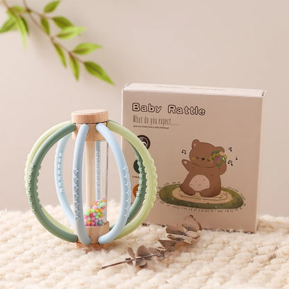 Wooden Rain Drum Sensory Rattle