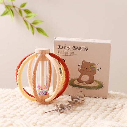 Wooden Rain Drum Sensory Rattle
