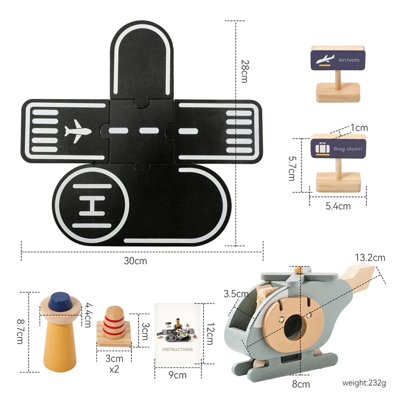 Mini Helicopter Landing Adventure Set