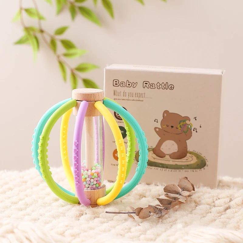 Wooden Rain Drum Sensory Rattle