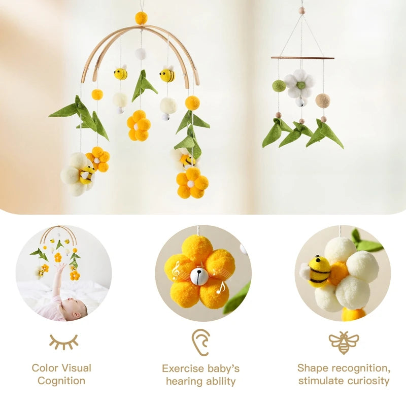 Musical Bee Crib Mobile Rattles
