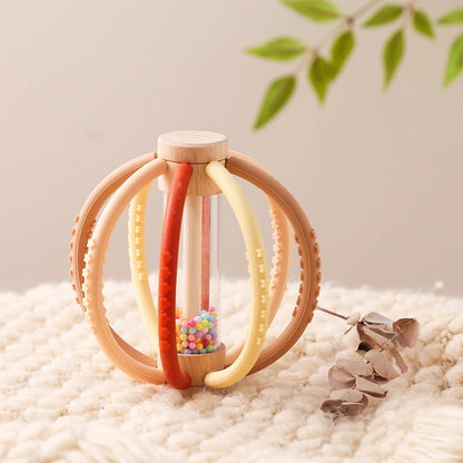 Wooden Rain Drum Sensory Rattle