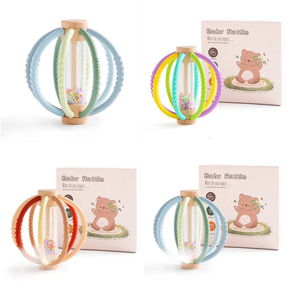 Wooden Rain Drum Sensory Rattle