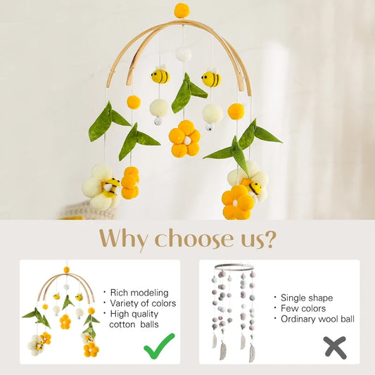 Musical Bee Crib Mobile Rattles