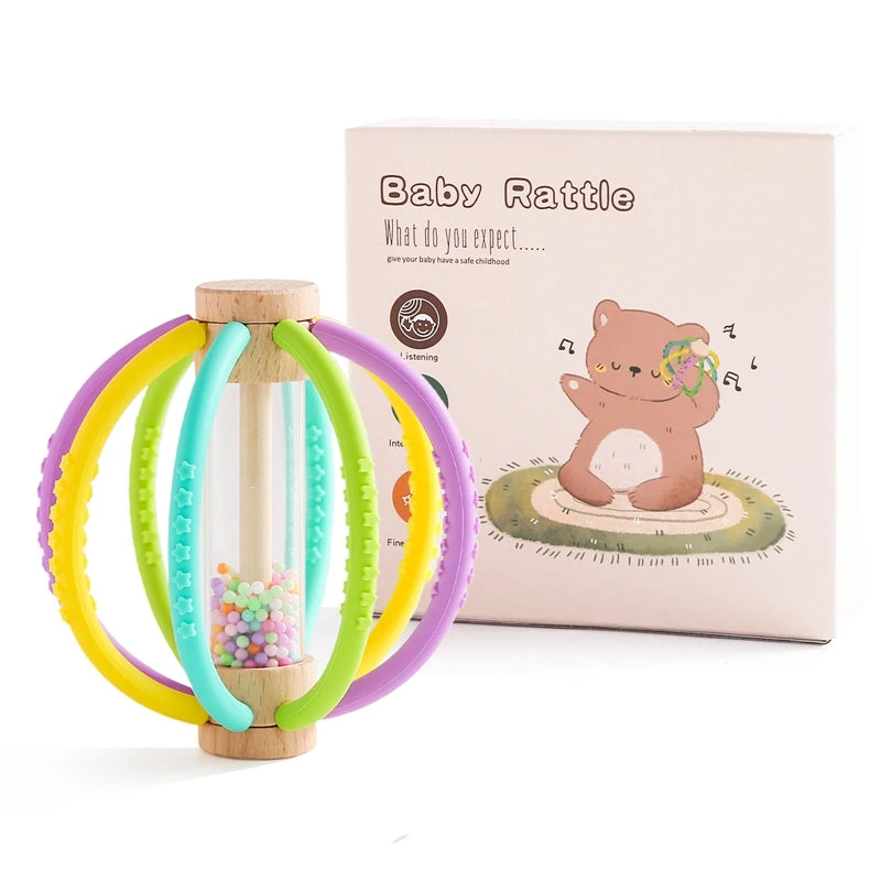 Wooden Rain Drum Sensory Rattle
