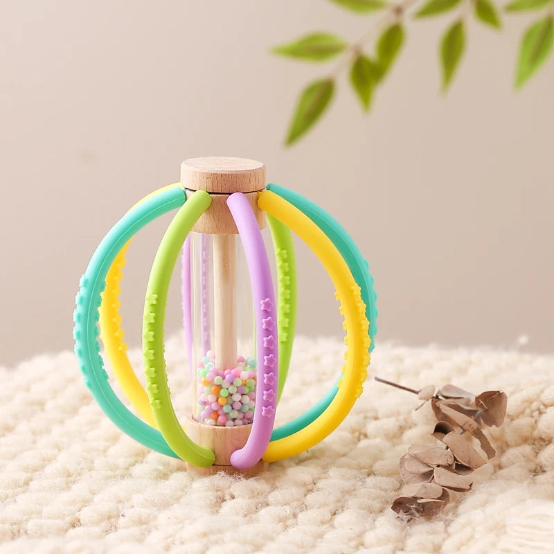 Wooden Rain Drum Sensory Rattle
