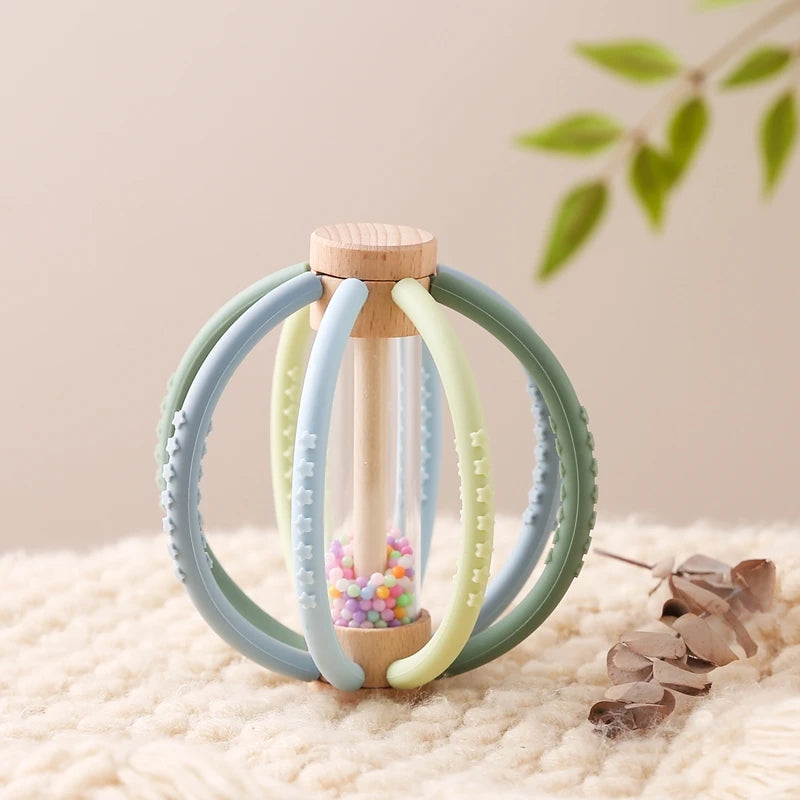 Wooden Rain Drum Sensory Rattle