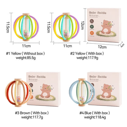 Wooden Rain Drum Sensory Rattle
